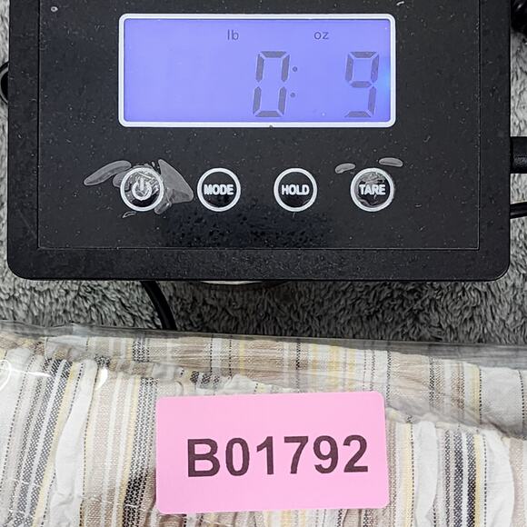 Vintage Basic Editions Pants Womens XXL Tan Yellow Striped Pull On Cargo Capri - Picture 10 of 10